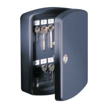 Portachiavi Portachiavi A255xL200xP75mm piastra in acciaio nero numero di ganci 24 burg-wächter