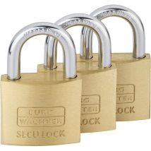 Burg Wachter - Burg Wächter 15291 Cadenas 37.60 mm fermeture universelle laiton avec serrure à clé C304522