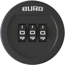 Zahlenschloss sPinLock100 Privat-Modus / Multiuser-Modus - Möbelschloss ohne Riegel, schwarz - Burg