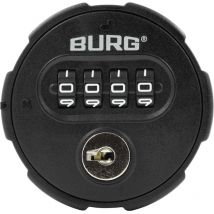 Zahlenschloss sPinLock200 Privat-Modus / Multiuser-Modus - Möbelschloss ohne Riegel, schwarz - Burg