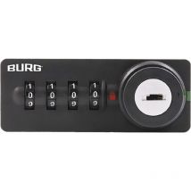 Burg - Zahlenschloss sPinLock700 DIN-links Privat-Modus / Multiuser-Modus - Möbelschloss ohne Riegel, schwarz