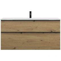 burgbad Eqio Glas-Waschtisch inklusive Waschtischunterschrank,