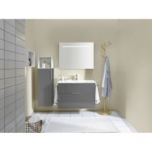 Eqio Glas-Waschtisch inklusive Waschtischunterschrank, - Burgbad