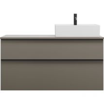 Burgbad - Eqio mueble bajo para lavabo con consola, recorte a la