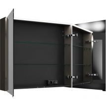 Burgbad - Eqio Spiegelschrank mit LED-Aufsatzleuchte, 2-türig,