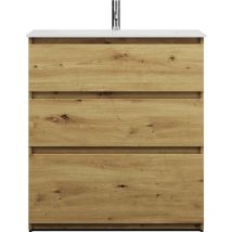 Lin20 Mineralguss-Waschtisch Weiß Glänzend inklusive - Burgbad