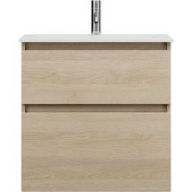 Burgbad - Lin20 Mineralguss-Waschtisch Farbe Weiß Matt inklusive