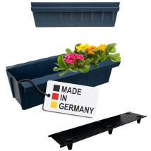 Euro-Paletten Blumenkästen-Einsätze inkl. Bewässerungsmatte 37,3cm Pflanzkasten für Europalette Palette Balkonkasten Blumentopf aus stabilen