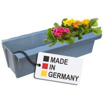 Euro-Paletten Blumenkasten-Einsätze mit Hängesystem zum Einhängen 37,3cm Grau Pflanzkasten für Europalette Palette Balkonkasten Blumentopf extrem