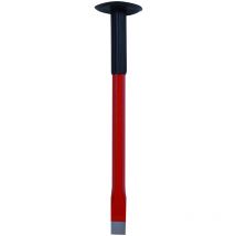 Tec HIT106101 - Burin en Acier - 300 x 16 mm - Pointe Réaffûtable - Rouge / Noir