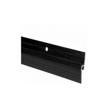 Burlete aluminio negro c/caucho 1M fsk