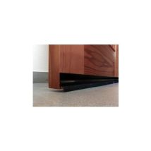 Burlete Bajo Puerta 092Cm Adhesivo Cepillo Aluminio Negro Burcasa