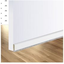 Burlete Bajo Puerta 091,5Cm Adhesivo Cepillo Madera Blanco Burcasa