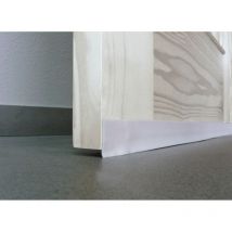 Burlete bajo puerta 100 cm PVC expandido flexible – Color blanco – Adhesivo alta calidad