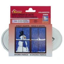 Burlete Puerta/Ventana 9Mmx06Mt Adhesivo 'e' Caucho Blanco Burcasa