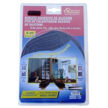 Burcasa - Burlete Puerta/Ventana 06Mt Adhesivo Silicona Marron