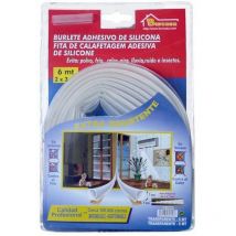 Burcasa - Burlete Puerta/Ventana 06Mt Adhesivo Silicona Transparente
