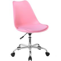 Schreibtisch Esszimmerstuhl Rosa - drehbar