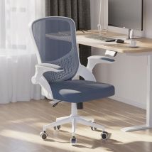 Bürostuhl Ergonomisch - Schreibtischstuhl mit Lendenwirbelstütze - Bürostühle mit Armlehne - Grau