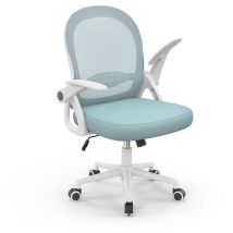 Bigzzia - Bürostuhl Ergonomischer - Schreibtischstuhl mit Atmungsaktiv Netzbespannung Hochklappbare Armlehnen - Höhenverstellbarer - Computerstuhl