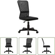 Abcrital - The Living Store Bürostuhl Schwarz 44x52x100 cm Netzgewebe - Bürostuhl - Netzstoffsessel - Ergonomischer Stuhl - Gamingstuhl - Swivel Chair