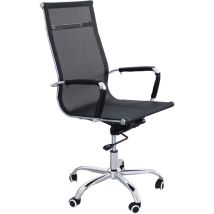 Bürostuhl Sessel Mit Verstellbarer Höhe Und Saphira -verchromten Oberflächen