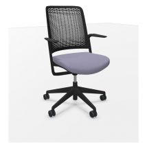 WithMe Stuhl schwarzer Sitz era hellgrau