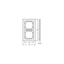 1722-275 abdeckrahmen, 2-FACH, schwarz matt 2CKA001754A4704 - Busch-jaeger