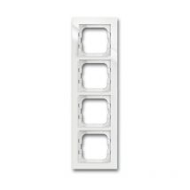 1724-284 plaque quadruple, axcent, blanc studio - Busch-jaeger