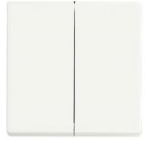 Busch-jaeger 1785-884 plaque de recouvrement, commutateur multiple, commutateur inverseur double, bouton-poussoir double, blanc