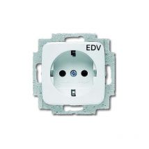 20EUC/DV-214 schuko-steckdosen-einsatz mit aufdruck edv, ALPINWEIß, reflex si 2011-0-3074 - Busch-jaeger