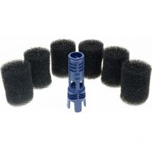 Buse anti-projection rtgpt avec 6 brosses en mousse pour robot piscine Polaris 280, équivalent à la Tail Sweep Pro TSP10S... Debuns