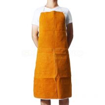 Tabliers en cuir de vache thermo-isolant, Protection pour soudeurs, forgeron, résistant au feu, vêtements de Protection