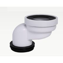 Sjqka - Buse de raccordement pour tuyau de toilette - Buse de vidange droite excentrique (10 cm)