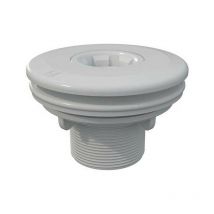 Buse standard pour piscines préfabriquées, raccordement extérieur filetage mâle 2'' blanc