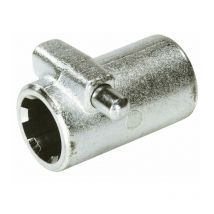 AMA - Bussola scanalata con pulsante e profilo interno 1'3/4 con 6 scanalature e lunghezza 100mm