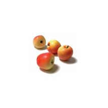 Busta 4 mele giallo/rosse – 8013977002559 – Decorazioni natalizie per presepe – 1 cm, 0,2 kg – CALEFFIONLINE