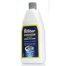 Buster Shower and Bath Plughole Unblocker, Dissolves Hair and Sludge - 1L