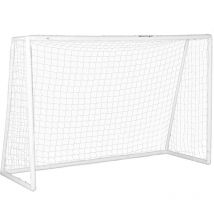 But de football cage de foot but futsal - dim. 180L x 92l x 124H cm - pvc blanc