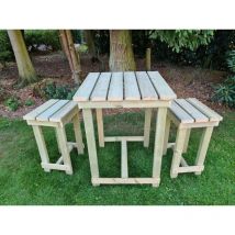 Butchers Bar Set - L80 x W80 x H107 cm