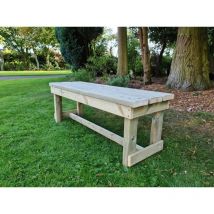Churnet Valley - Butchers Bench, Wooden Garden Bench - L39 x W120 x H45 cm - Minimal Assembly Required