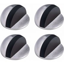 Niceone - Butée de Porte,Arret de Porte en Acier Inoxydable,Butée de Porte Adhesive,Butoir Porte au Sol,Butée de Porte en Caoutchouc ,Demi Lune Bloc