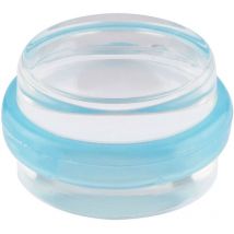 Butée de porte adhésive droite bleue Hanstik