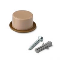 Butee De Porte Avec Vis Beige (blister 2 Unites) Inofix