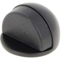 Chrisligne - Butée De Porte De Sol Demi-lune Aluminium Mat Noir Diam.4 X H.3 Cm