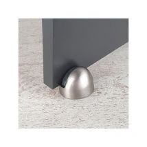Ouvre&deco - Ouvre&Déco - Butée de porte sol demi-lune rehausse, Laiton gris nickel mat