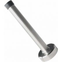 Fitags - Butée de porte longue, butée de porte en acier inoxydable, butée de porte brossée, collision de porte avec amortisseur en caoutchouc,