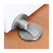 Butée de porte magnétique, butée de porte magnétique en nickel satiné brossé, loquet de porte magnétique invisible avec adhésif