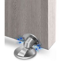 Keyoung - Butée de porte magnétique, butée de porte magnétique invisible en acier inoxydable, butée de porte magnétique très résistante avec butée de