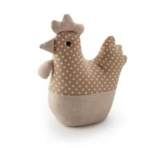 Butoir De Porte Textile 1kg Beige Poule. Inofix